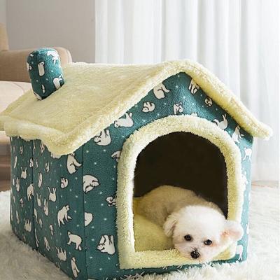 China Waterproof Removable Removable Cushion Sofa Cover Dog House Dog House Dog Villa Sleeping Soft Kennel Included Cute Modern Pet Supply for sale