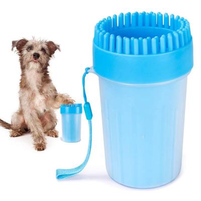 China Viable Large Dog Paw Cleaner Rise 2 In 1 Portable Dog Paw Cleaner Cup Cleaning Brush Paw Cleaner For Dogs Factory Direct Supply for sale