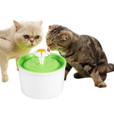 China Viable Automatic Dog Cat Water Fountain Plastic Cute Adjustablecat Cat Drinking Fountain Bebedouro Custom for sale