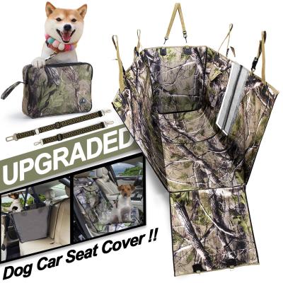 China Pet Back Seat Cover Waterproof Dog Car Seat Cover With Fins Polyester Car Pet Hammock Back Dog Side Seat Cover for sale