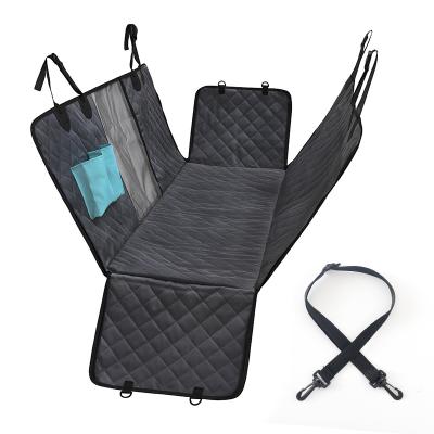 China Travel Anti-Scratch Dog Car Waterproof Non-Slip Seat Cover for Backseat with Mesh Window Side Flaps and Storage Pockets for sale