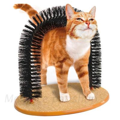 China Factory Wholesale Hot Stocked Sisal Cat Self Shedding Cat Arch Groomer Massager and Tunnel Scratcher Professional Toy for sale