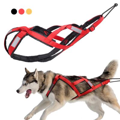 China Soft and Comfortable Winter Amazon Sled Dog Harness Custom Special Nylon Fleece Trunk Pet Anti-Escape Harness for sale