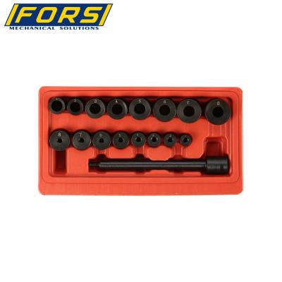 China Clutch Alignment Tool Set FORS 17pcs Car Wheel Bearing Removal Tool Kit Clutch Alignment Tool Set For Auto Repair Tools for sale