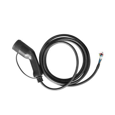 China Electric Vehicle charging station 32A 7kW 11Kw 22KW Ev Charging Single Plug Cable Iec 62196 Type 2 Plug Ev Charging Cable for sale