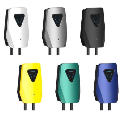 China Commercial/Home GREENWATTZ 11kw Ev Wallbox Ocpp Ccs1 Type2 16a 32a Car Charging Station 7kw 22kw 3 Phase 220v Ev Ac Charger Filling For Electric for sale