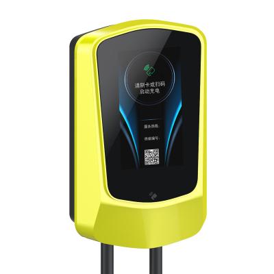 China GREENWATTZ Electric Vehicles Charging Station 7kw J1772 Wall Mounted Ev Charger With Type 1 Plug Wallbox For Tesla GW6 for sale