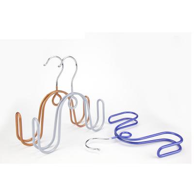 China PVC Coated Metal Wholesale Colored High Quality Shoes Hanger Stretch Non Slip PVC Coated Hardware Hooks Hangers for sale