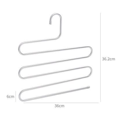 China Transitional Multifunctional Space Saving Price Cheap Clothes Rack S Shape Type Metal Scarf Towel Hanger for sale