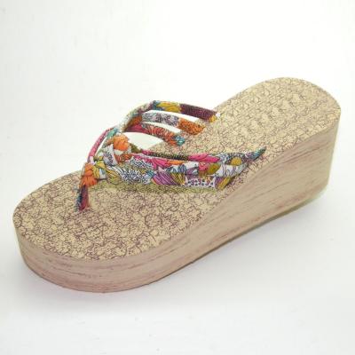 China Lightweight Eva Wedge Slippers, Cheap Women Slippers Sandal Wedges, Wooden Wedge Slippers for sale