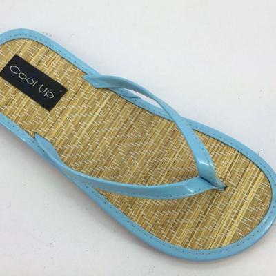 China Wholesale Flip Flops Straw Mat Slipper for sale