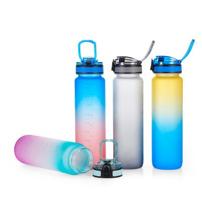 China 1L 32 Ounce BPA Free Portable High Quality Bottle Plastic Water Bottle With String for sale