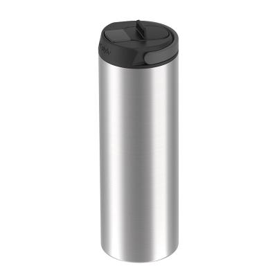 China PORTABLE Latest Design Reusable Thermo Straight Bottle Tumbler With Screw Straw Lid And Handle for sale