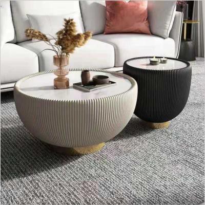 China centro nordic mesa modern luxury round granite flag stone coffee table sets new design furniture modern coffee table for sale