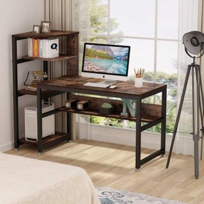 China Modern Computadora MESA Computer Desk Table Office Furniture Student Learning Writing Laptop Table with Shelves for sale