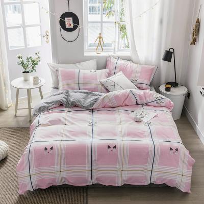 China Wholesale Breathable 100% Cotton Bedding Set Queen Size Sheet Comforter Cover Pillowcase Print Pattern For Home And Hotel for sale