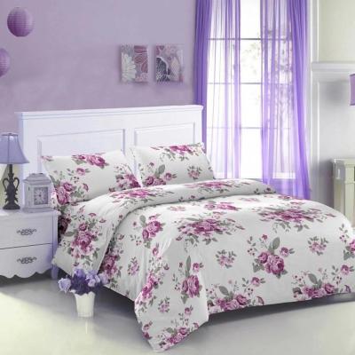 China Breathable All Polyester Home Fabrics Printing Cloth Bedding Quilt Cover Sheet Pillowcase Floral Pattern Fabric for sale