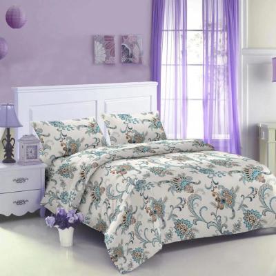 China Protective Sheet Breathable Pillowcase Comforter Set Bedding Pattern Floral Fabric All Polyester Home Fabrics Printing Fabric for sale