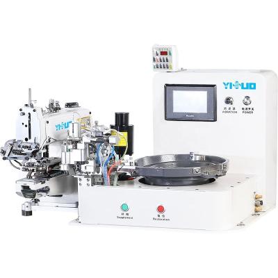 China Manufacturing Plant YS-998-373 automatic stand-up button feed attaching machine button feeding machine for sale