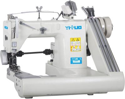 China HIGH-SPEED YS-928-PS factory price high speed three-needle feed off the arm industrial sewing machine with external gearbox and puller for sale