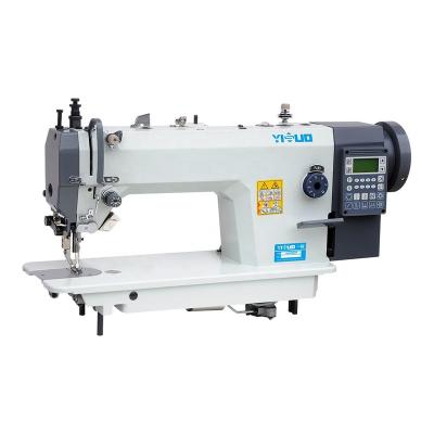 China HIGH-SPEED YS-0308-D3-D4-D5 thick material top and button feed automatic lock stitch direct drive computer sewing machine for sale