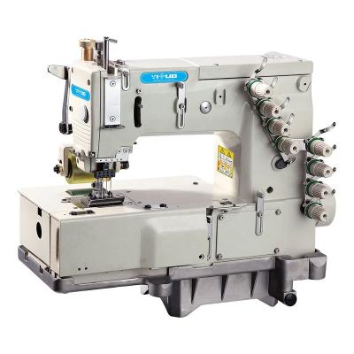 China HIGH-SPEED YS-1404P 4-Needle Flat-Bed Double Chain Stitch Industrial Sewing Machine Head for sale