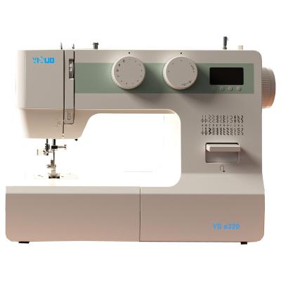 China Edge cutter YSE320Multi-Function Household Sewing Machine with powerful electric motor and adjustable zigzag stitch width 24special stitches for sale