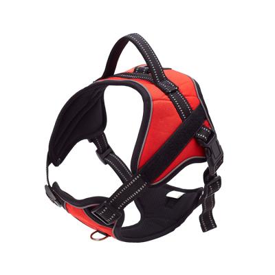 China Quality Viable Hot Nylon Dog Waist Strap Dog Harness Sale Solid Reflective Vest for sale