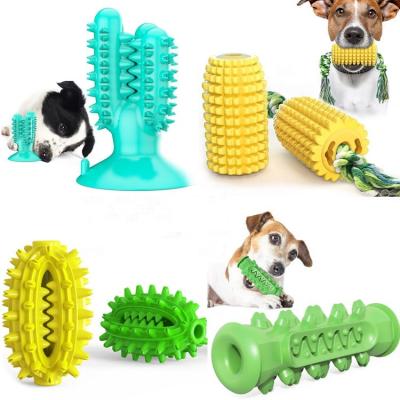 China Wholesales Cactus Shape Dog Chew Toy With Suction Cup Dog Toothbrush Pet Toys Interactive Stored Clean Toy Dog Tooth for sale