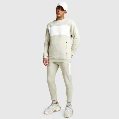 China Latest Design Breathable Sweatpants Sets Tracksuits Sweatsuit Color Combination Kangaroo Pocket 100% Cotton for sale