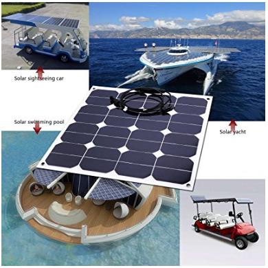 China Sunpower Solar Cells 100% Good Quality Semi Flexible Solar Panel RV Roll for sale