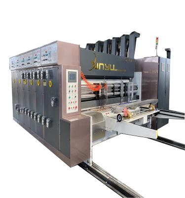 China High Speed ​​Cardboard Box Making Flexo Printing Slotting Rotary Die Cutting Machine for sale