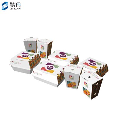 China Disposable Paper Box With Lid Disposable Donut Package Box for sale