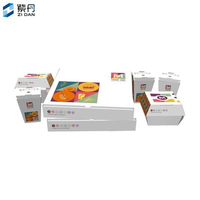 China Disposable Custom Food Grade Kraft Paper Package Boxes With Logo Printing for sale