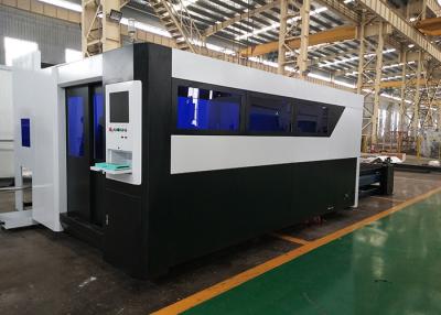 China Metal Plate 4Kw Fiber Laser Cutting Machine With Working Table 2000x6000mm for sale