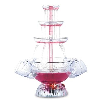 China AS CE ETL ROHS Wedding Decoration Fountain Plastic Cocktail for sale