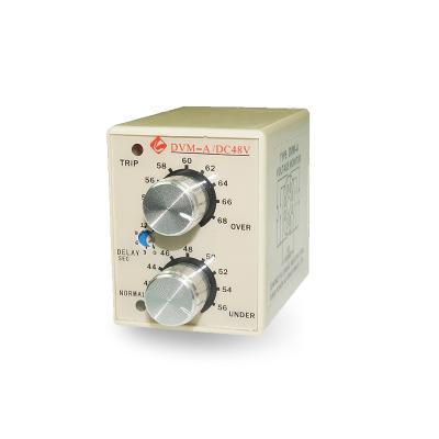 China GINRI DVM-A DC Voltage Monitoring Relay Sealed Adjustable Delay Time for Overvoltage and Undervoltage Relay for sale