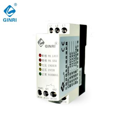 China JVRD-380N sealed MONITORING RELAY 3 phase voltage relay with neutral loss protection for sale