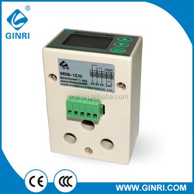 China GINRI MDB-1Z/F 3-100A sealed motor protective relay with overcurrent, undercurrent, phase loss, rotor-locked, asymmetry protection for sale