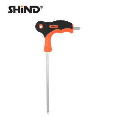 China Wholesale Custom Ball End T-Handle Steel Hand Tool 94353-94360 Vanadium Repair Hex Allen Key Torx Key Chrome for sale