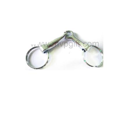 China Custom Cheap Silver Horse Shoe 3D Metal Promotion Gift China Manufacturer Key Chain for sale