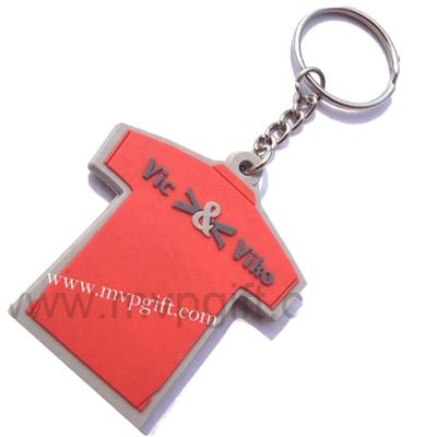 China China Factory Custom 3D PVC Plastic Carabiner Single Keychain for sale