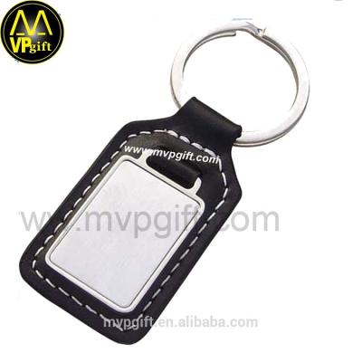 China Promotion gift China wholesale high quality custom luxury zinc alloy leather keychain for sale