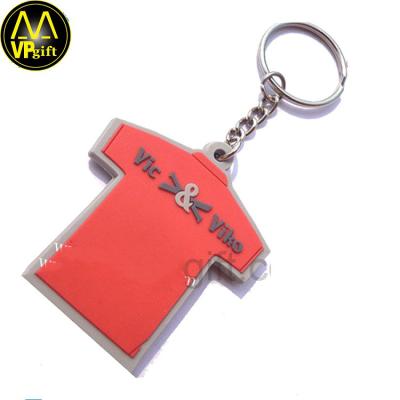 China Promotion Gift China Factory Produced Custom Promotion PVC Plastic Rubber Keychain for sale