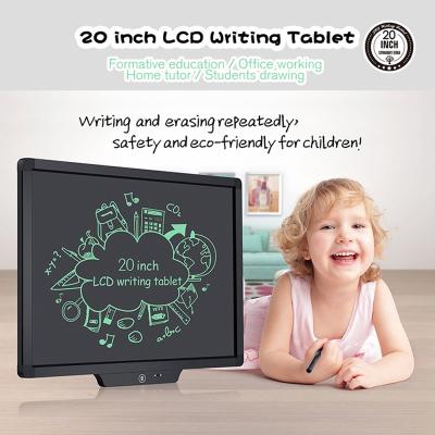 China 20 inch LCD self-adhesive electronic drawing board for children writing early education graffiti drawing small blackboard for sale