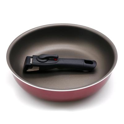 China Viable Nonstick Coating Cookware Set with Removable Pan Handle for sale