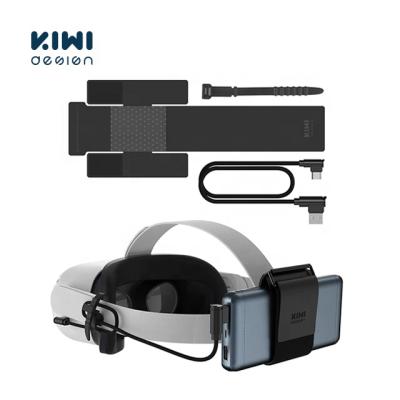 China KIWI Design VR Power Bank Fixing Leather Strap For Oculus Search/Search 2 Accessories Fixed On VR Headset Strap (Not For Elite Strap) for sale