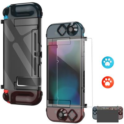 China ABS Plastic Protective Case for Nintendo Switch, Grip Cover with Shock Absorption and Anti-scratch Design, HD Clear for sale