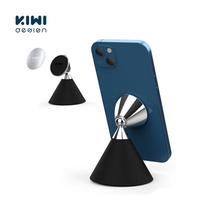 China KIWI Adjustable Design Magnetic Phone Holder For Desk Rotating Adjustable Phone Stand With Non-slip Bottom Mobile Phone Holder for sale