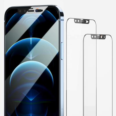 China Ultra-thin logo 2.5d 9h tempered glass 3d screen custom full cover glass for iphone13 tempered glass mobile screen protector for sale